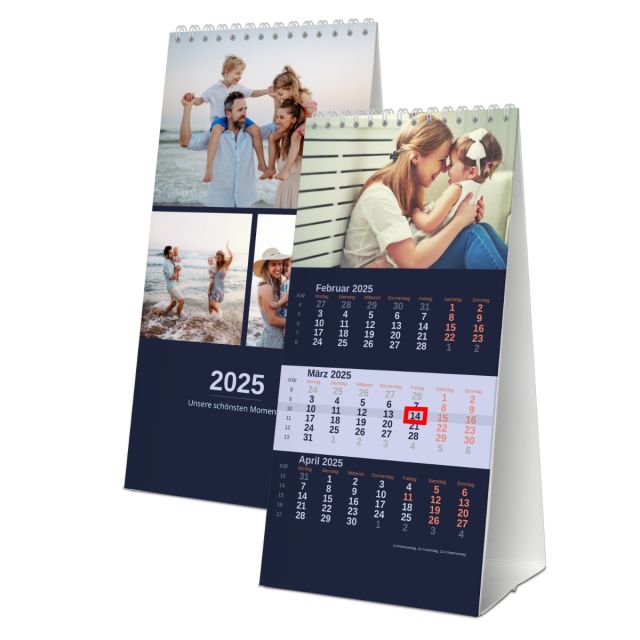 3-Monats-Tischkalender