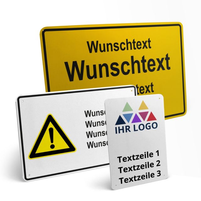 Blechschild