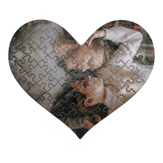 Puzzle Construction Cœur Personnalisable - Cadeau Saint-Valentin Original Avec Photo - Activité Créative Adulte