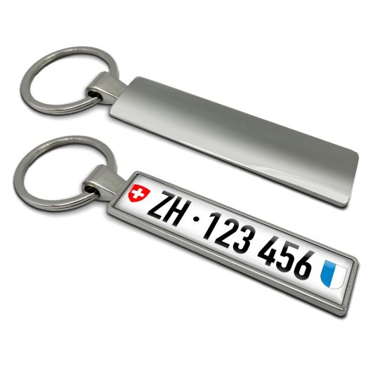 Schlüsselanhänger Aus Kunstleder – Personalisierbar, Mit Metallclip Und 2 Schlüsselringen