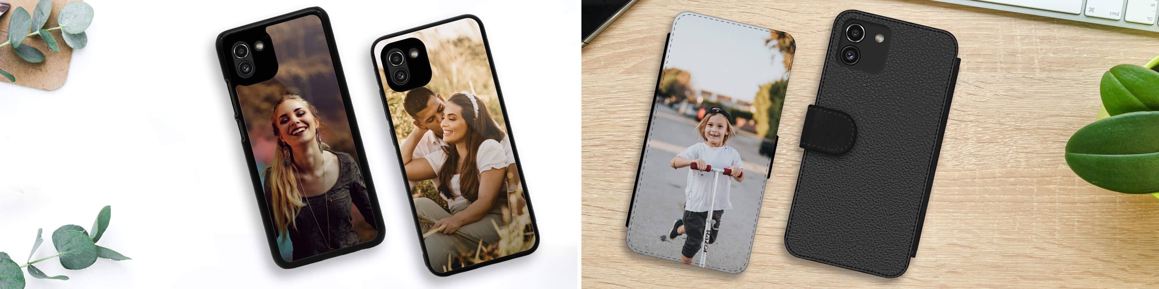 Personalisierte Hüllen für Galaxy A03 mit eigenem Foto selbst gestalten