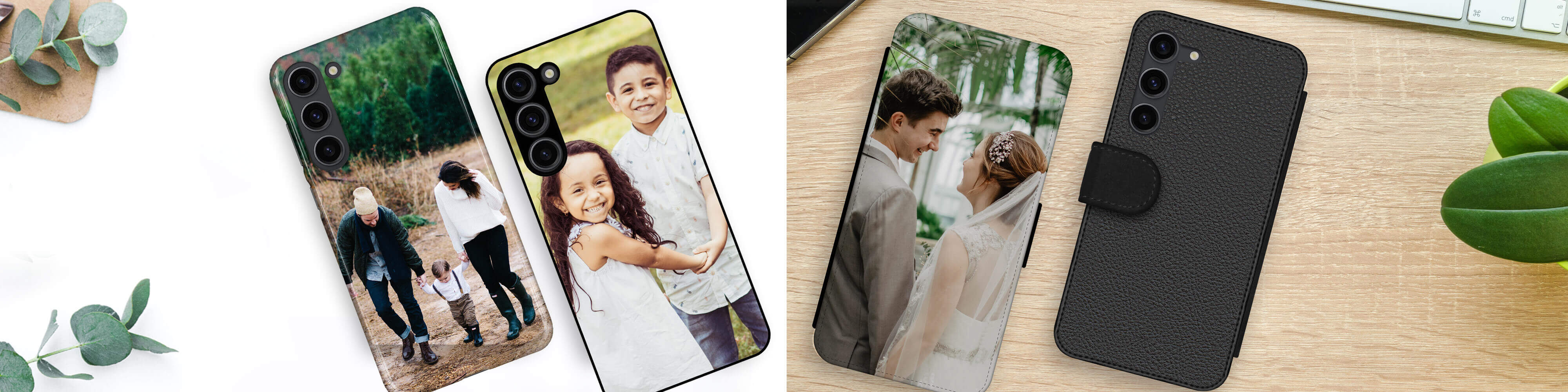 Housse personnalisée pour Galaxy S23 Plus avec votre photo, nom ou texte