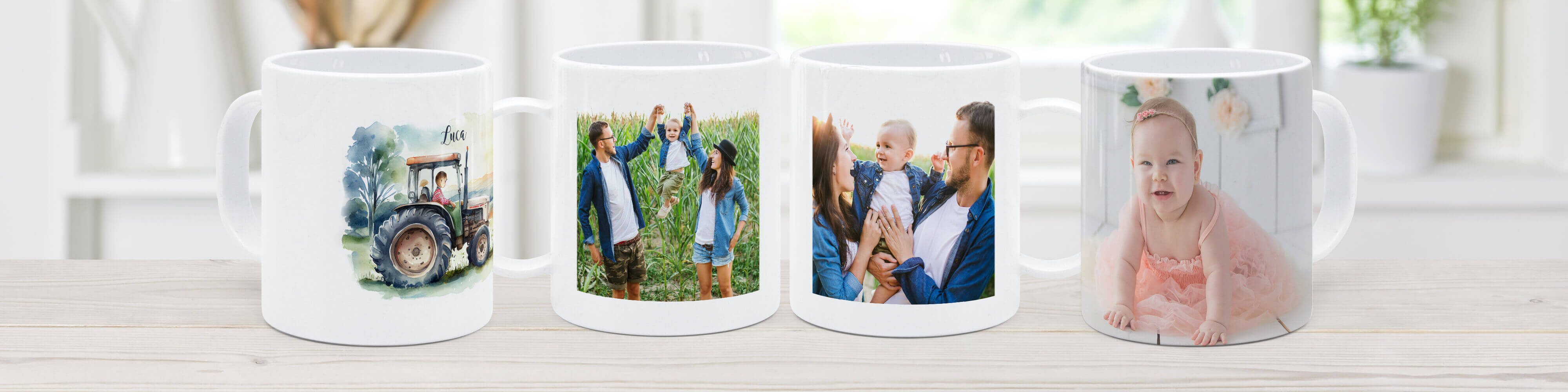 Bruchfeste und kindgerechte Tassen mit eigenem Foto selbst gestalten