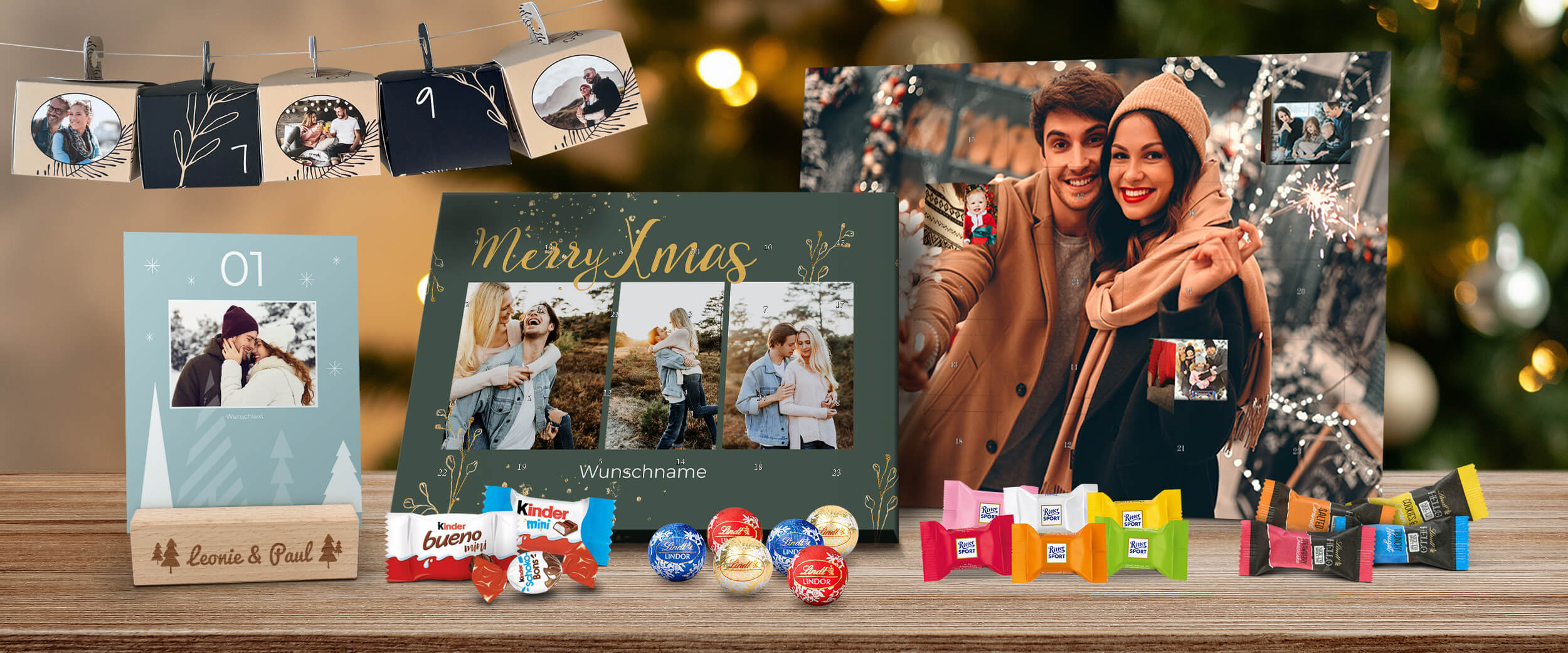 Personalisierte Foto-Adventskalender selbst gestalten